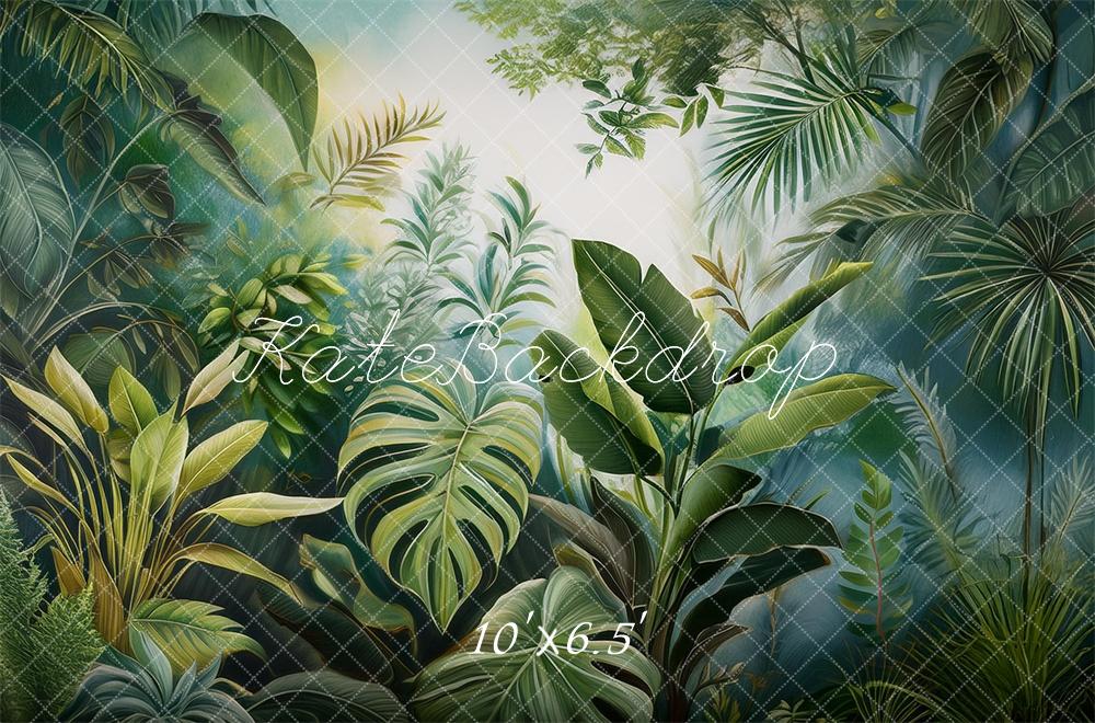 Kate Jungle Plantes Peinture Murale Toile de fond conçue par Mandy Ringe