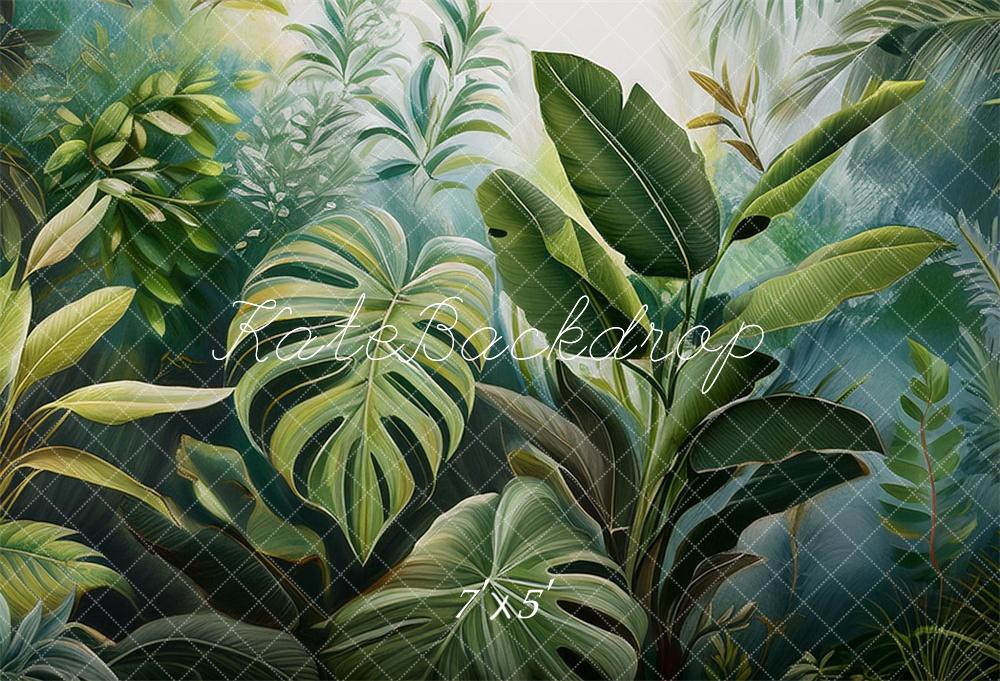 Kate Jungle Plantes Peinture Murale Toile de fond conçue par Mandy Ringe