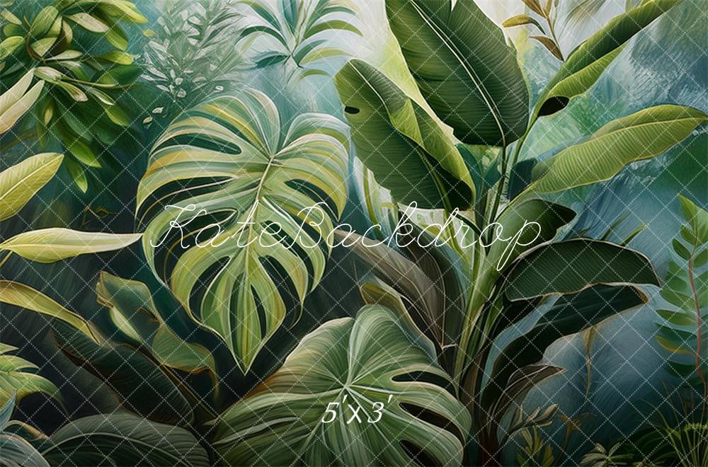 Kate Jungle Plantes Peinture Murale Toile de fond conçue par Mandy Ringe