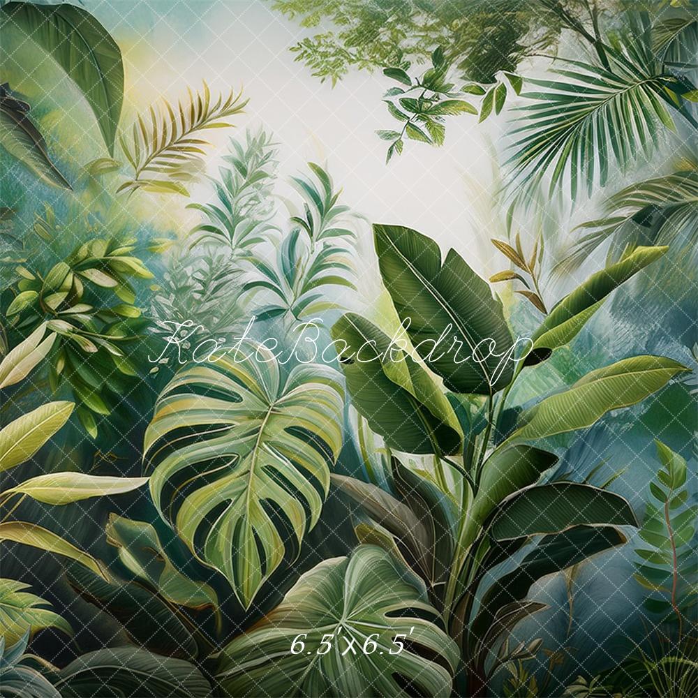 Kate Jungle Plantes Peinture Murale Toile de fond conçue par Mandy Ringe