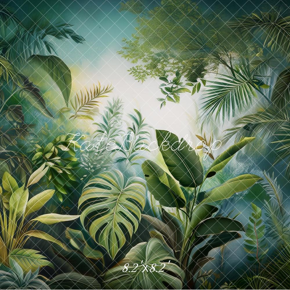 Kate Jungle Plantes Peinture Murale Toile de fond conçue par Mandy Ringe