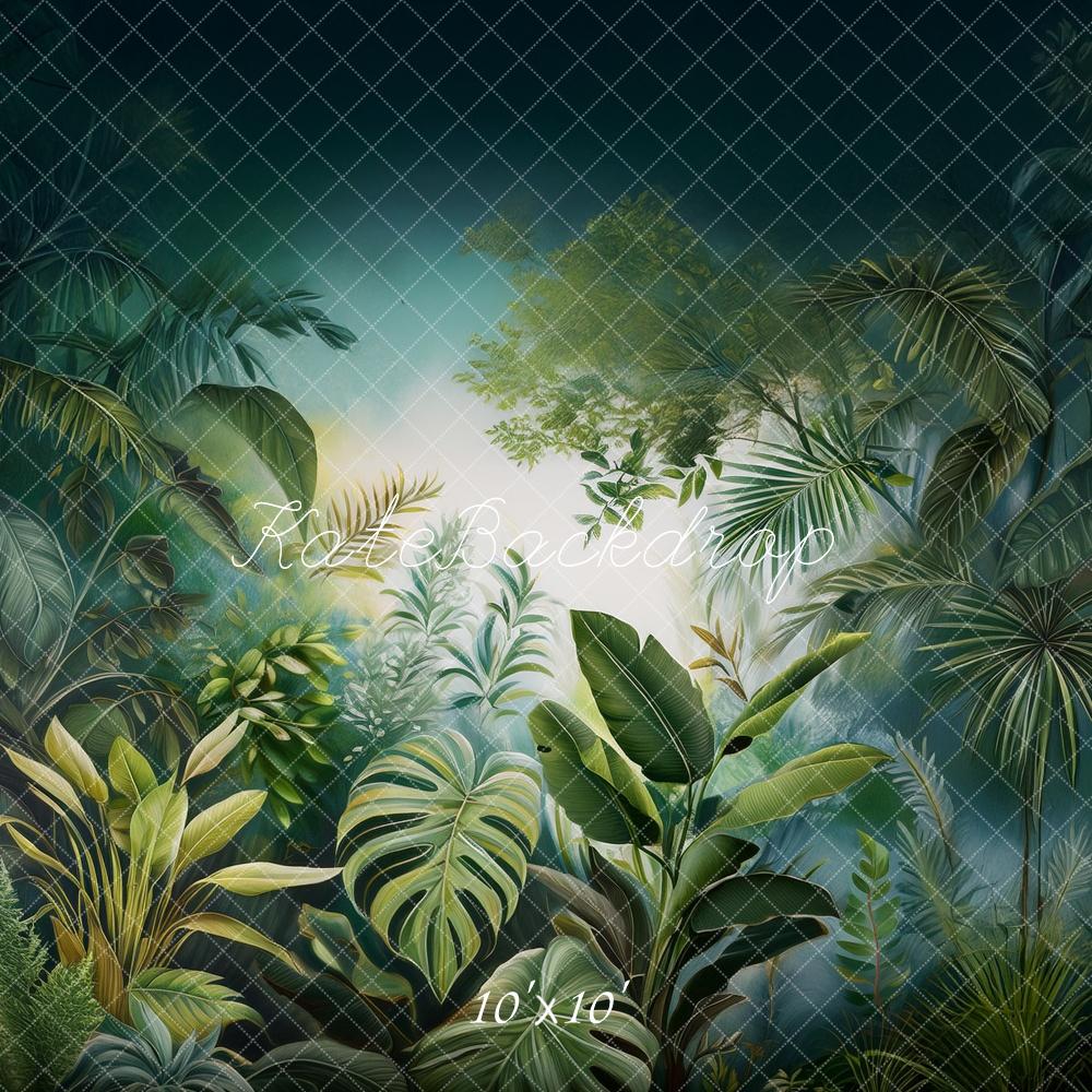 Kate Jungle Plantes Peinture Murale Toile de fond conçue par Mandy Ringe