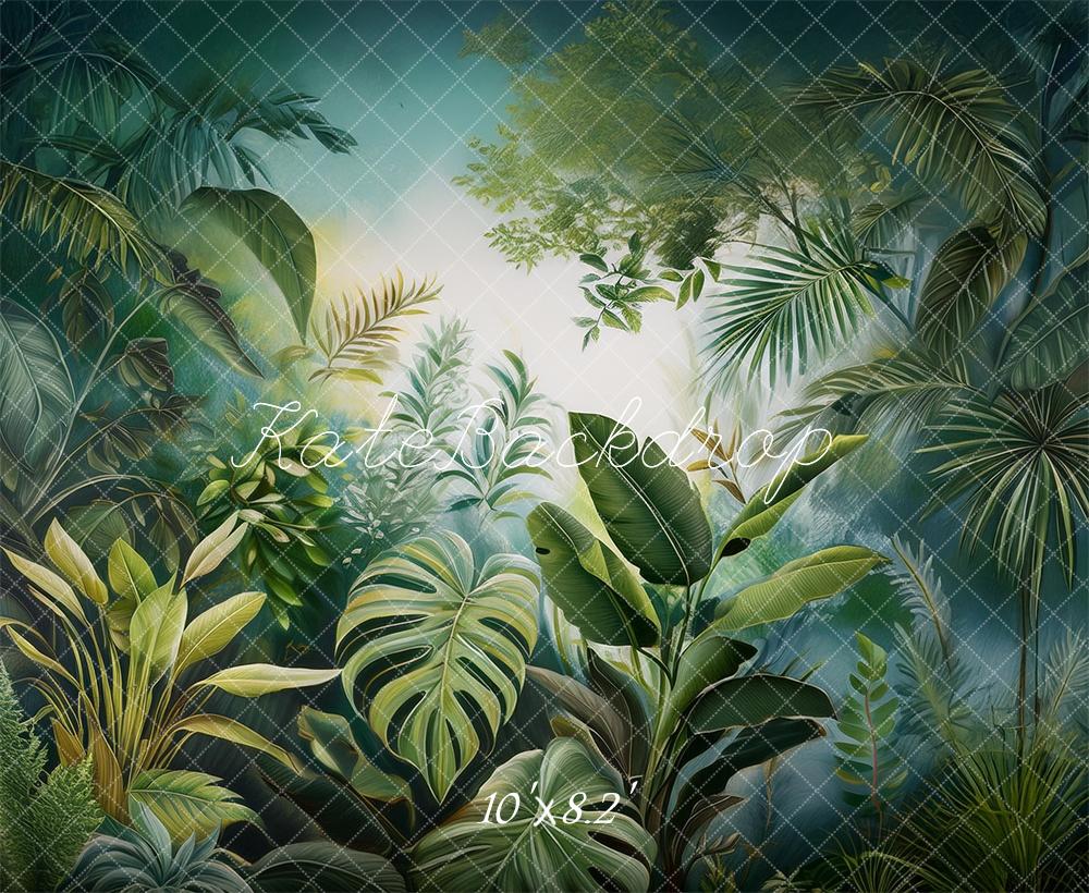 Kate Jungle Plantes Peinture Murale Toile de fond conçue par Mandy Ringe