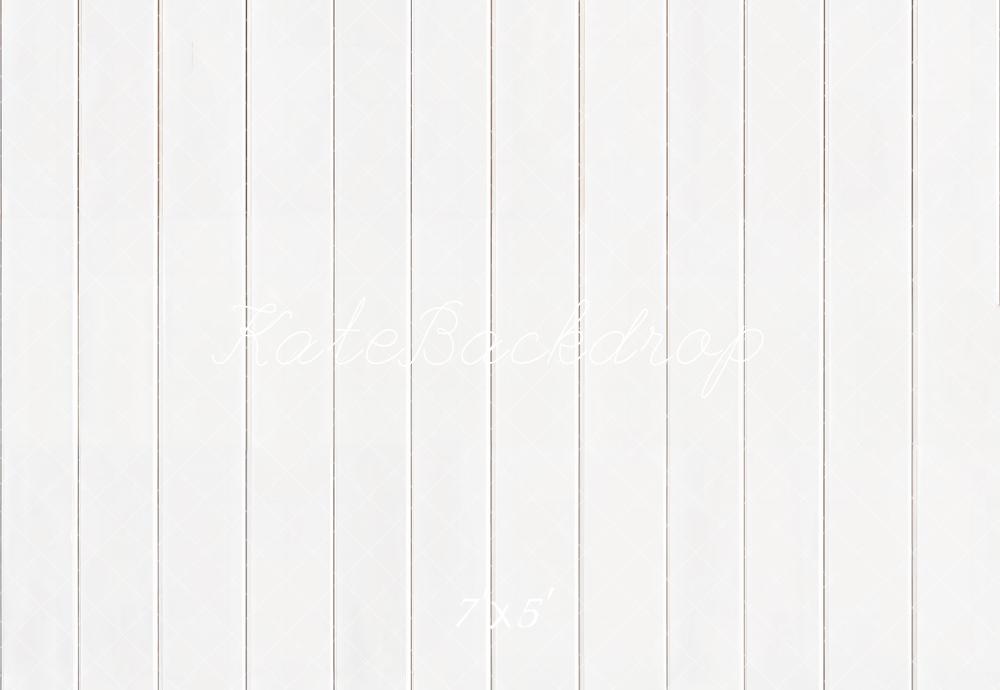 Kate Blanc Plancher en Bois Sol Toile de fond conçue par Emetselch