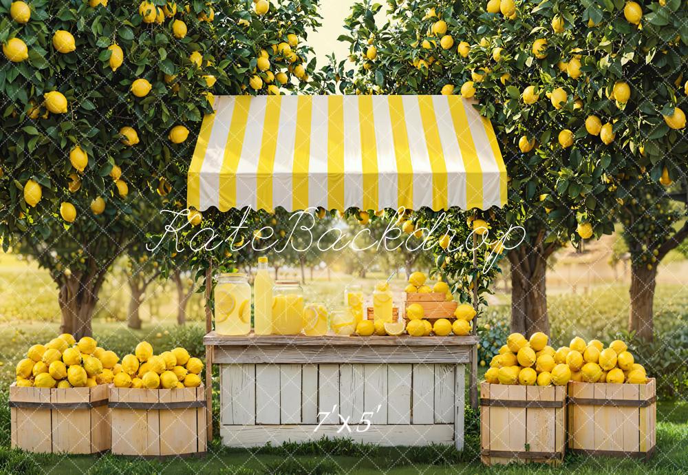 Kate Été Stand de Citron Verger Toile de fond conçue par Emetselch