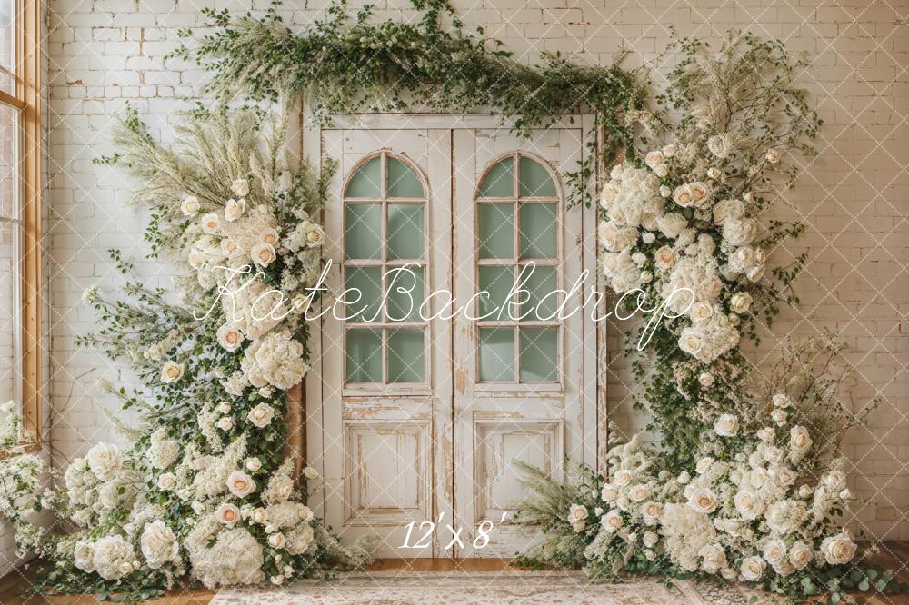 Kate Printemps Mariage Fleurs Porte Toile de fond conçue par Emetselch