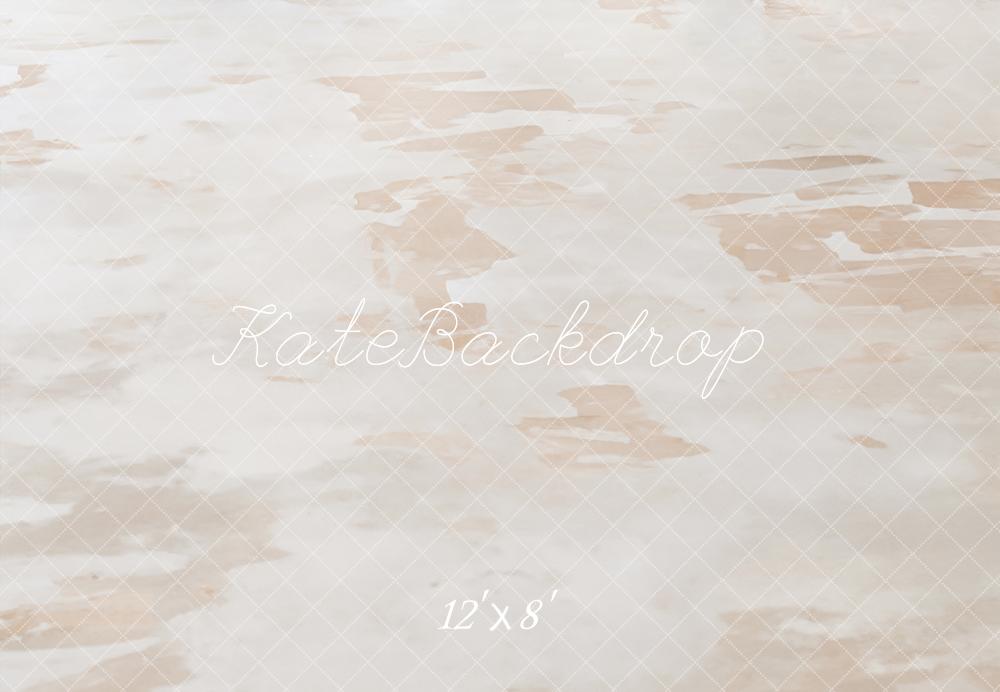 Kate Texture Abstraite Beige Blanc Sol Toile de fond conçue par Emetselch - Kate Backdrop FR