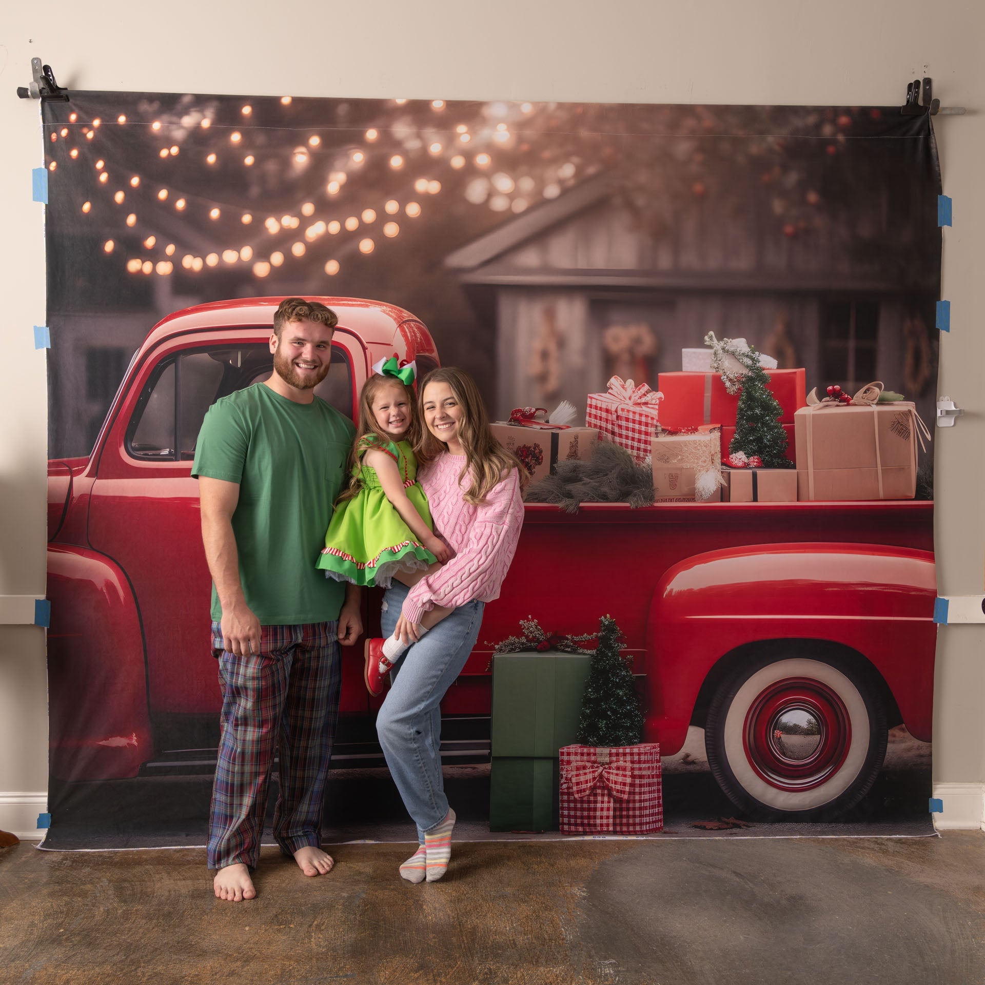 Offres Éclair Kate Noël Voiture rouge Cadeaux Toile de fond en Laine pour la photographie - Kate Backdrop FR