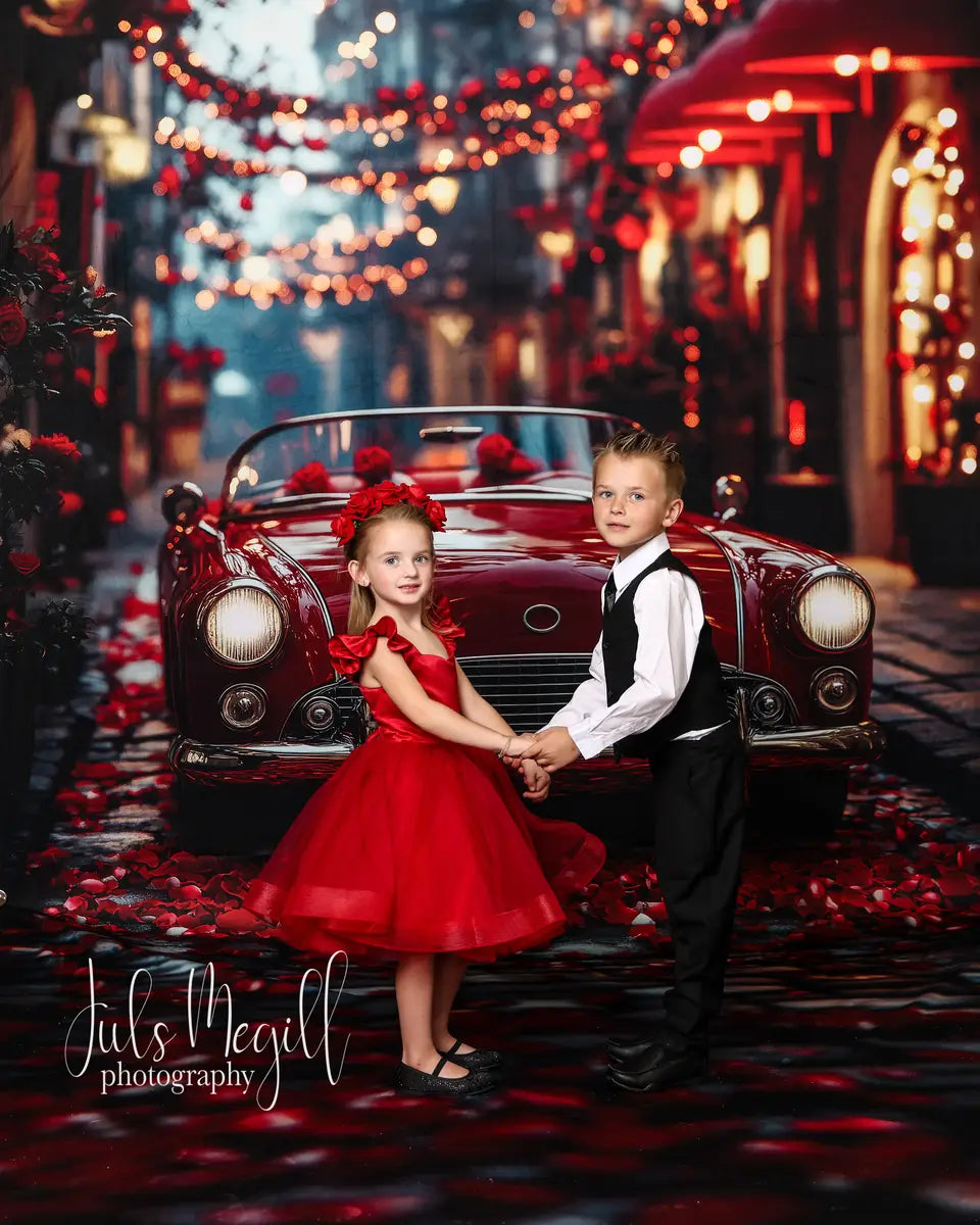 Kate Printemps/Été Saint-Valentin Rouge Maille Robe Enfant Pour la Photographie