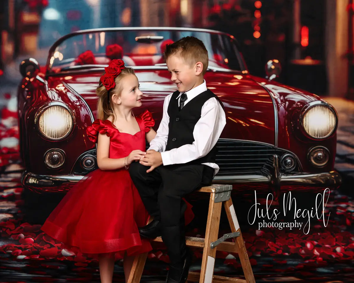 Kate Printemps/Été Saint-Valentin Rouge Maille Robe Enfant Pour la Photographie