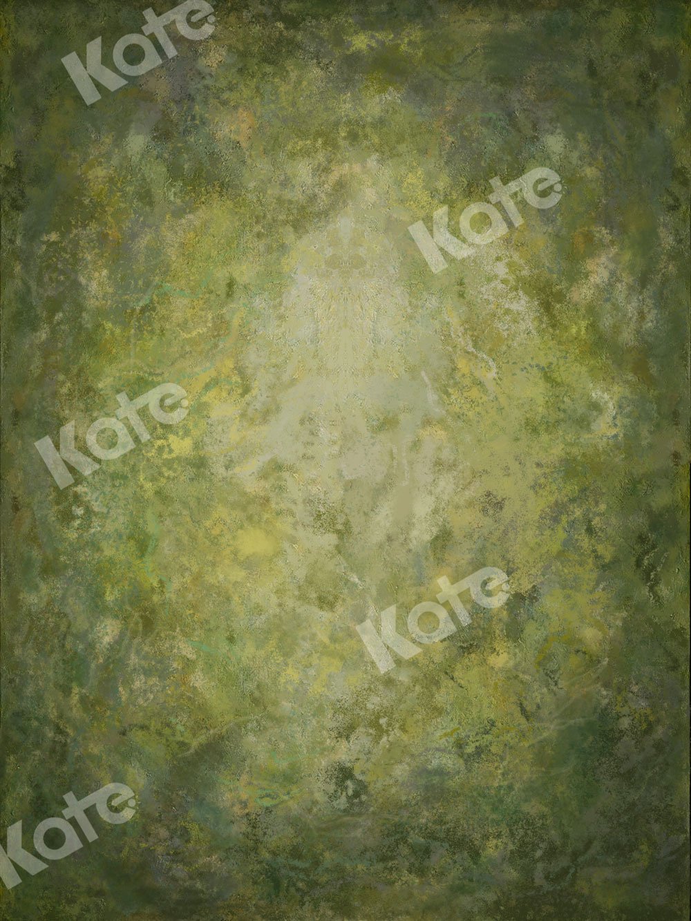 Kate Rétro vert Abstrait Portrait Toile de fond conçu par Jia Chan Photographie - Kate Backdrop FR