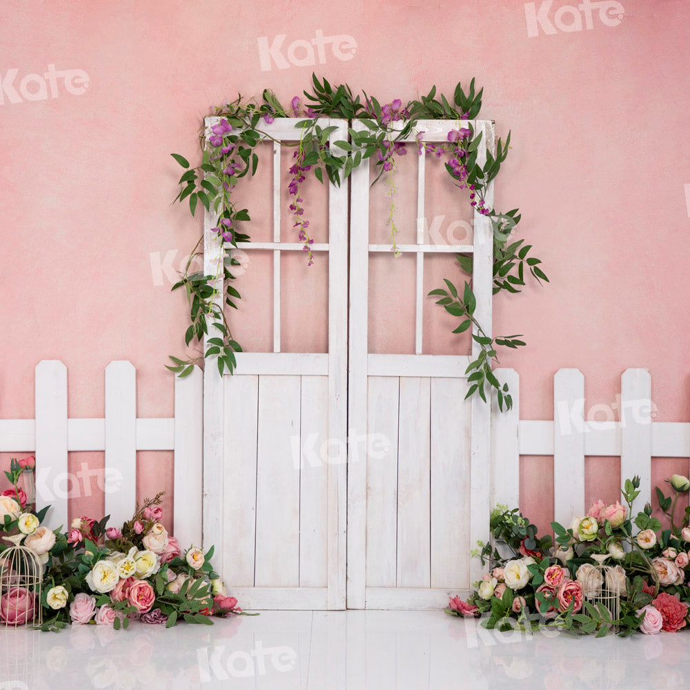 Kate Clôture Porte Printemps Rose Toile de fond conçue par Emetselch - Kate Backdrop FR