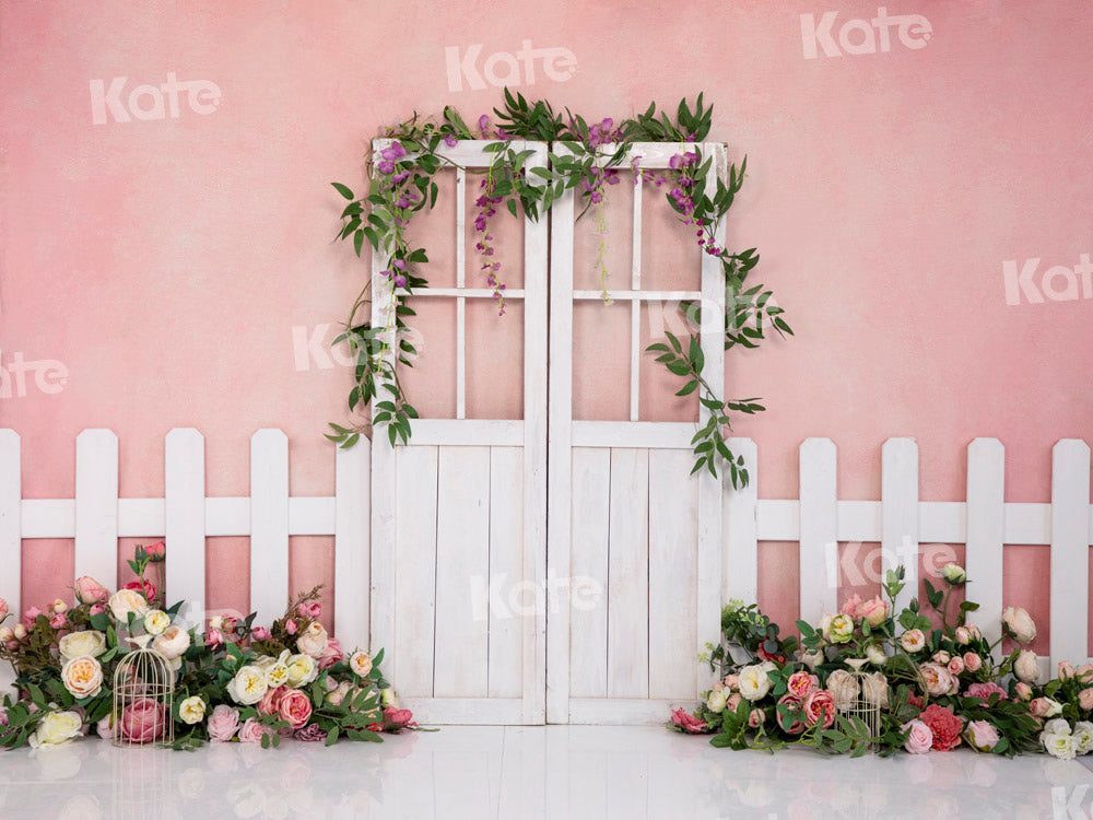 Kate Clôture Porte Printemps Rose Toile de fond conçue par Emetselch - Kate Backdrop FR