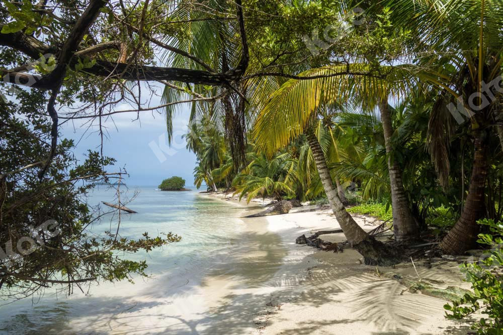 Kate Été Plage Forêt Tropicale Toile de fond conçue par Chain Photographie - Kate Backdrop FR