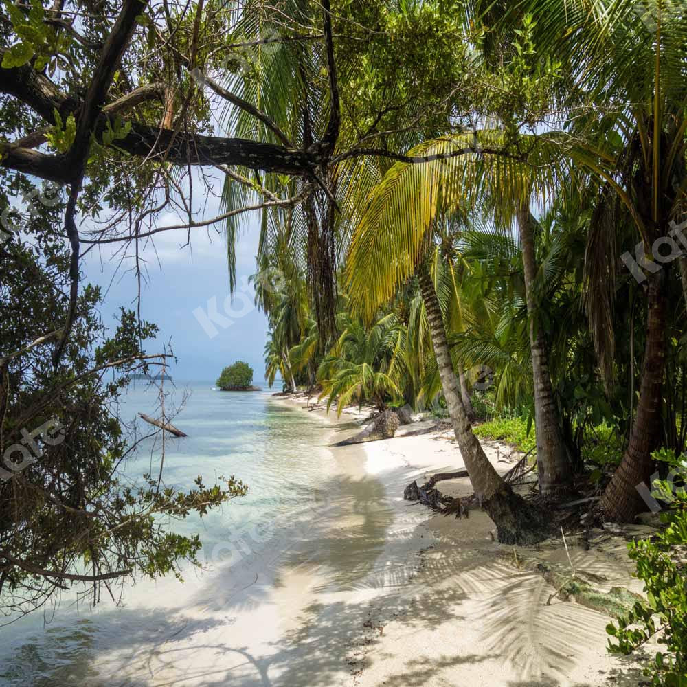 Kate Été Plage Forêt Tropicale Toile de fond conçue par Chain Photographie - Kate Backdrop FR